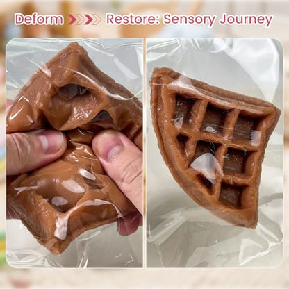 12 Pcs Taba Squishy Kit,Liquid Silicone for Squishy Maker with Guided,Waffles & Cat's Paw Mold
